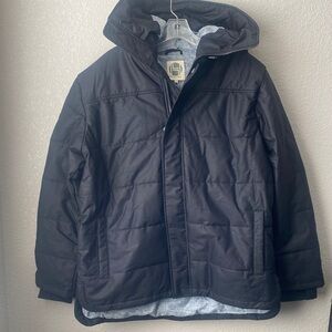 HoodLamb Men's Black  Organic Hemp Puffer 420 MWJ006/XL